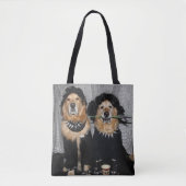 Golden Retriever Gothic Style Tote Bag (Voorkant)