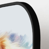 Golden Retriever Grace: Waterverf Elegantie Pickleball Paddle (Links Detail)