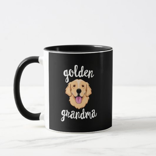 Golden Retriever Grandma Dog Puppy Lover Mok (Links)