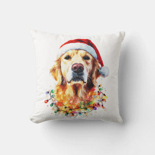 Golden Retriever Grappige hond Kerstmis Sinterklaa Kussen