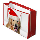 Golden Retriever Groot Cadeauzakje (Voorkant Gekanteld)