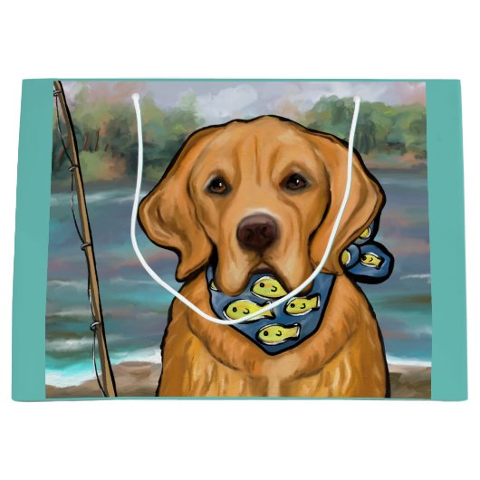 Golden Retriever Groot Cadeauzakje (Voorkant)