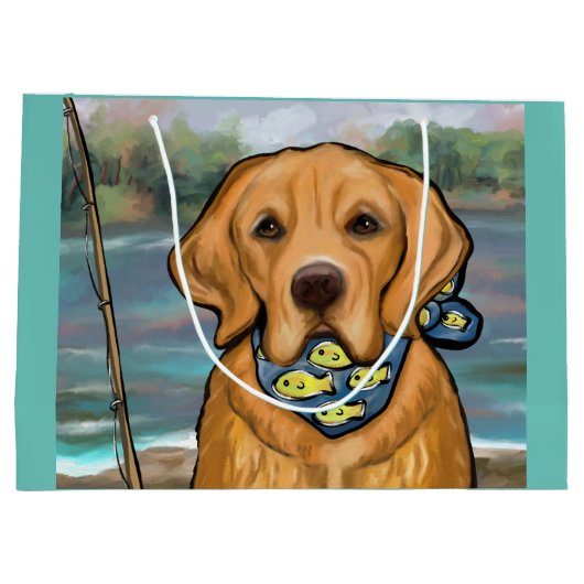 Golden Retriever Groot Cadeauzakje (Achterkant)