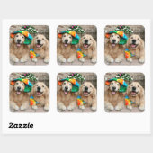 Golden Retriever Groovy Stickers (Vel)