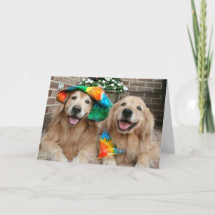 Golden Retriever Groovy Wenskaart Kaart