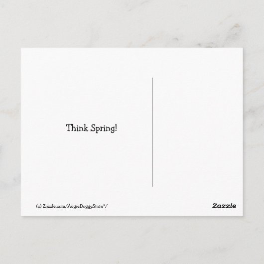 Golden Retriever Groundhog Day Briefkaart (Achterkant)