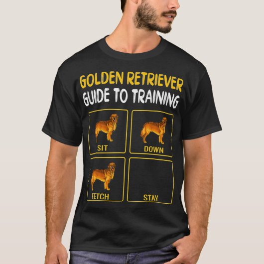 Golden Retriever Guide to training Dog Obedience T-shirt (Voorkant)