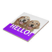 Golden Retriever Hallo Tegeltje (Zijkant)