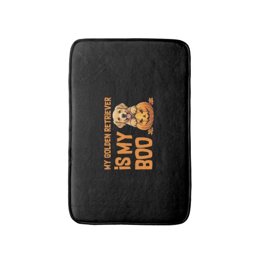 Golden Retriever Halloween Badmat (Voorkant Verticaal)