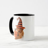 Golden Retriever Halloween Design Mok (Voorkant links)