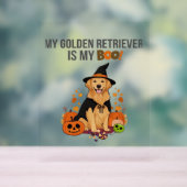 Golden Retriever Halloween Dog Mijn Gouden Retriev Acryl Bord (Neutraal)