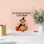 Golden Retriever Halloween Dog Mijn Gouden Retriev Acryl Bord (Huwelijk)