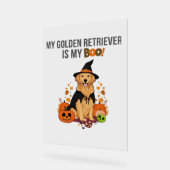 Golden Retriever Halloween Dog Mijn Gouden Retriev Acryl Bord (Hoek)