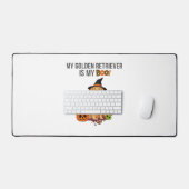Golden Retriever Halloween Dog Mijn Gouden Retriev Bureaumat (Keyboard & Muis)