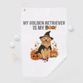 Golden Retriever Halloween Dog Mijn Gouden Retriev Golfhanddoek (Insitu)