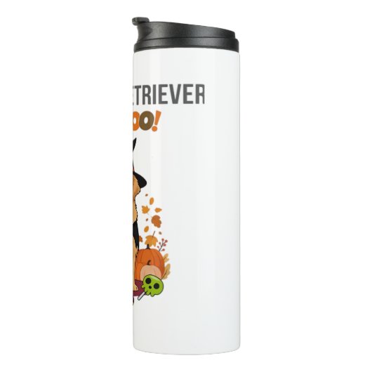 Golden Retriever Halloween Dog Mijn Gouden Retriev Thermosbeker (Geroteerd rechts)
