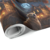 Golden Retriever Halloween Eng Cadeaupapier (Rol Hoek)