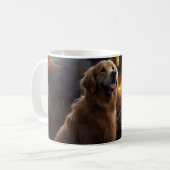 Golden Retriever Halloween Eng Koffiemok (Voorkant links)