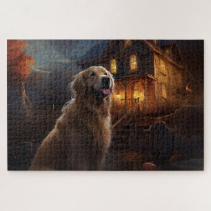 Golden Retriever Halloween Eng Legpuzzel