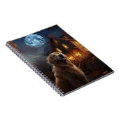 Golden Retriever Halloween Eng Notitieboek (Rechterzijde)