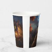 Golden Retriever Halloween Eng Papieren Bekers (Rechts)