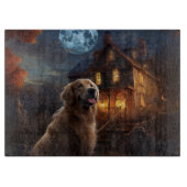 Golden Retriever Halloween Eng Snijplank (Voorkant)