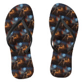 Golden Retriever Halloween Eng Teenslippers (Voetbed)