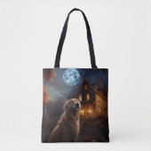 Golden Retriever Halloween Eng Tote Bag (Voorkant)