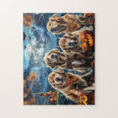 Golden Retriever Halloween Griezelen Legpuzzel (Verticaal)