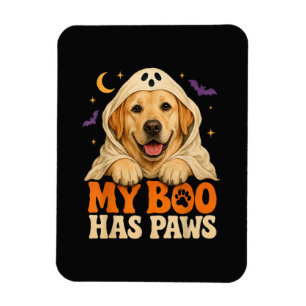 Golden Retriever Halloween Griezelflappen Magneet
