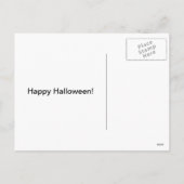 Golden Retriever Halloween Hippie Postcard Feestdagenkaart (Achterkant)