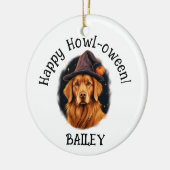 Golden Retriever Halloween Keramisch Ornament (Links)
