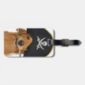 Golden Retriever Halloween Pirate Bagagelabel (Achterkant horizontaal)