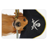 Golden Retriever Halloween Pirate Magneet (Horizontaal)