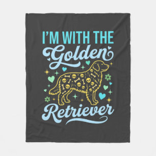 Golden Retriever Halloween Schedel Patroon Hond Li Fleece Deken