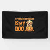 Golden Retriever Halloween Spandoek (Horizontaal)