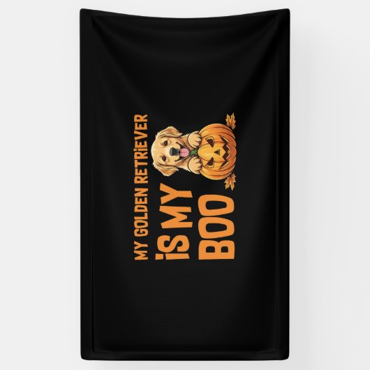Golden Retriever Halloween Spandoek (Verticaal)