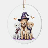 Golden Retriever Halloween Spooky Dog Halloween Keramisch Ornament (Links)