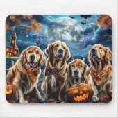 Golden Retriever Halloween Spooky Muismat (Voorkant)