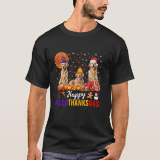 Golden Retriever Halloween Thanksgi T-shirt
