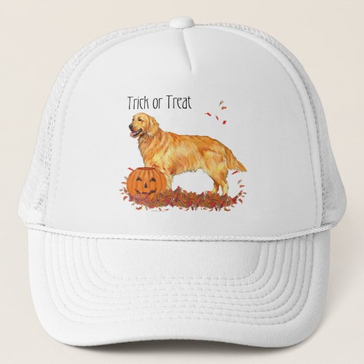 Golden Retriever Halloween Trucker Pet (Voorkant)
