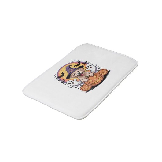 Golden Retriever Halloween Witch Dog Classic T-Shi Badmat (Gekanteld)