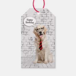 Golden Retriever Happy Birthday Cadeaulabel