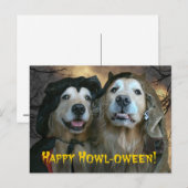 Golden Retriever Happy Howl-oween Briefkaart (Voorkant / Achterkant)