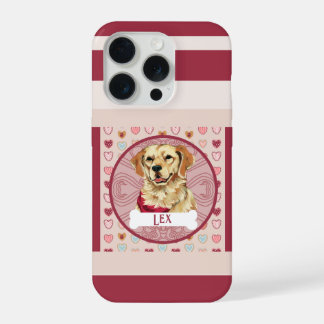 Golden Retriever Hart iPhone 11 Pro Hoesje iPhone 15 Pro Case