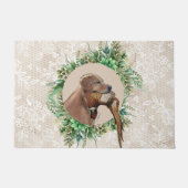 Golden Retriever Head met Pheasant Deurmat (Voorkant)