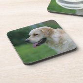 Golden Retriever Headshot 2 Bier Onderzetter (Linkerzijde)
