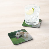 Golden Retriever Headshot 2 Bier Onderzetter (Rechterzijde)