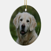 Golden Retriever Headshot 2 Keramisch Ornament (Rechts)