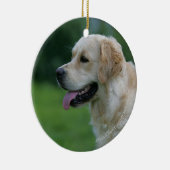 Golden Retriever Headshot 2 Keramisch Ornament (Rechts)